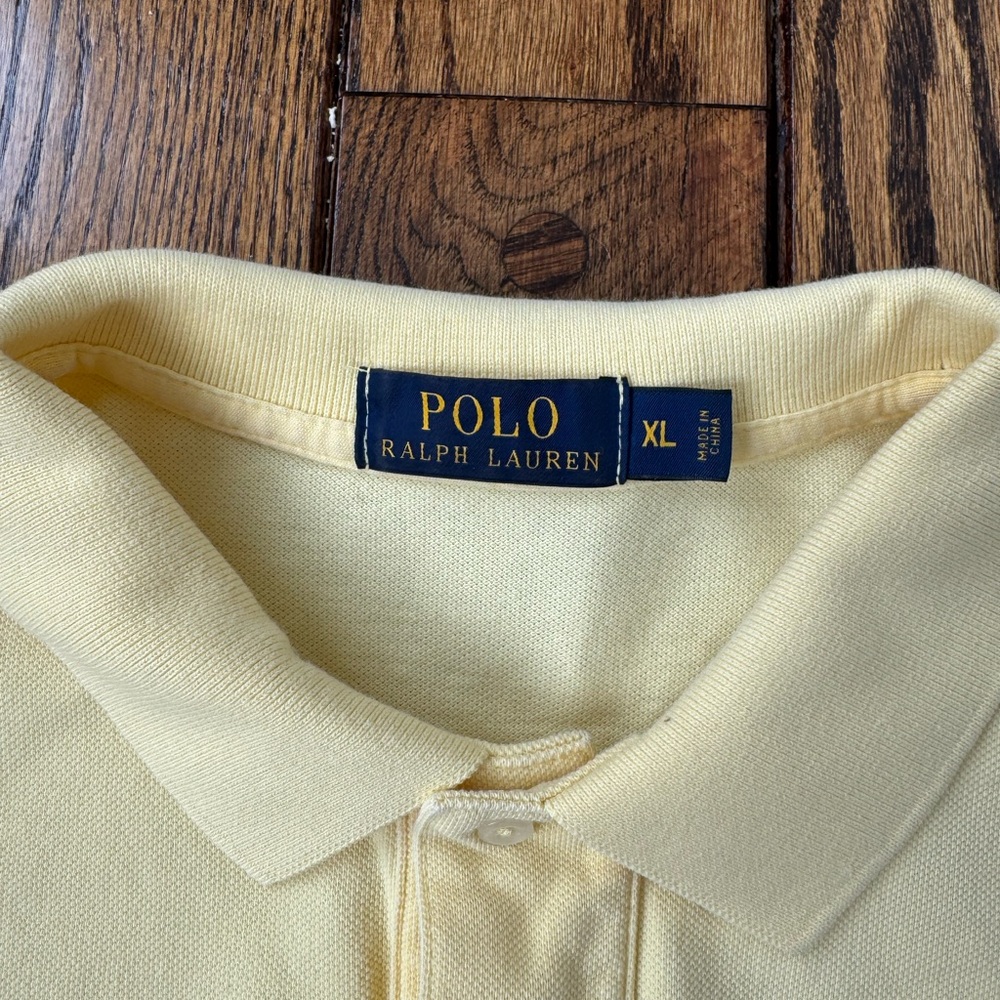 Ralph Lauren Yellow Polo Shirt Men’s Size XL.